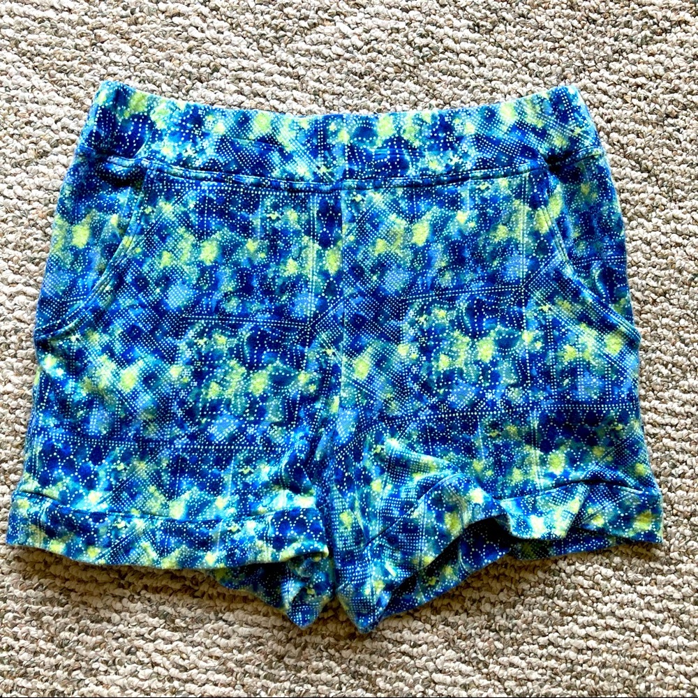 5/$15 Cato Active Soft Blue-Green Blend Shorts Medium